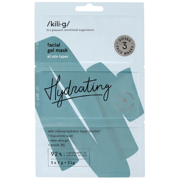 HYDRATING gelinė veido kaukė 3 x 7 g – BIOK LAB