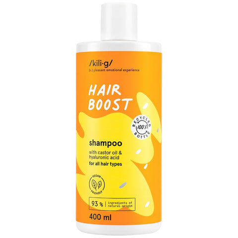 KILIG HAIR BOOST šampūnas su ricinos aliejumi 400 ml