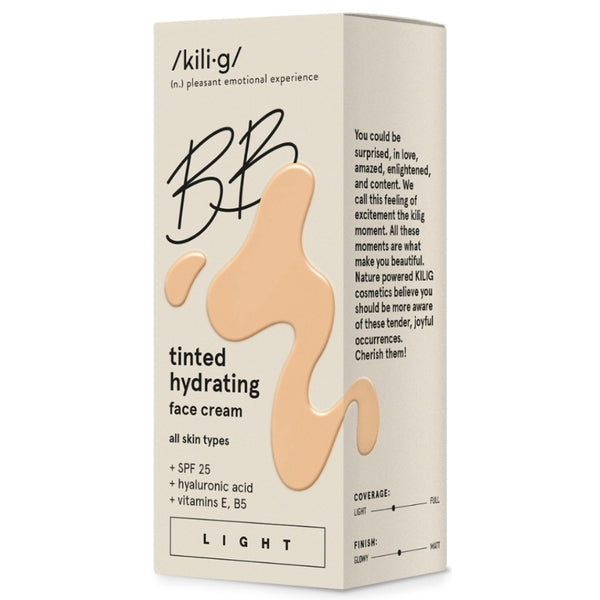 KILIG BB CREAM Drėkinamasis veido kremas su atspalviu SPF25 LIGHT
