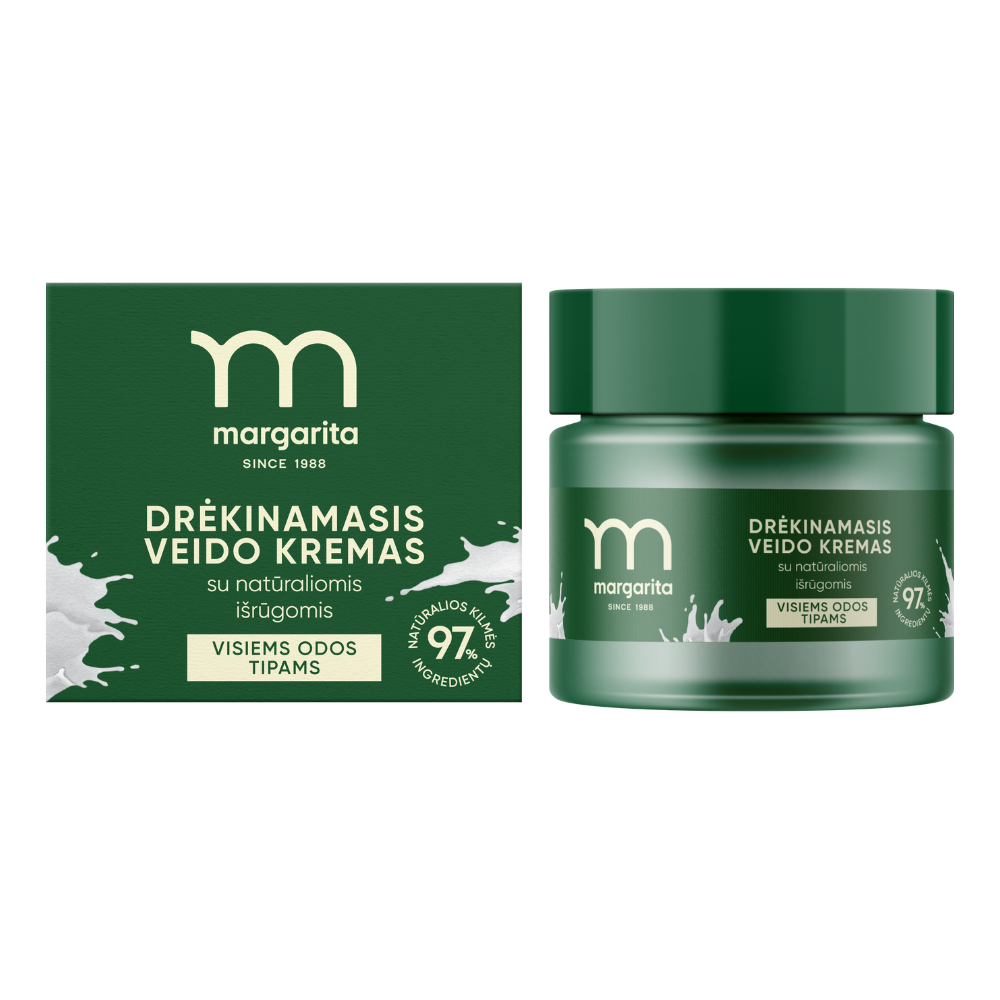 MARGARITA Drėkinamasis veido kremas su išrūgomis 50ml – BIOK LAB